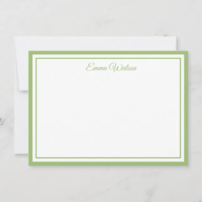 Custom Name Note Card | Zazzle