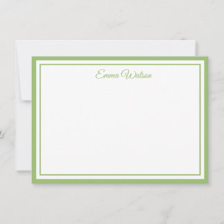 Custom Name Note Card