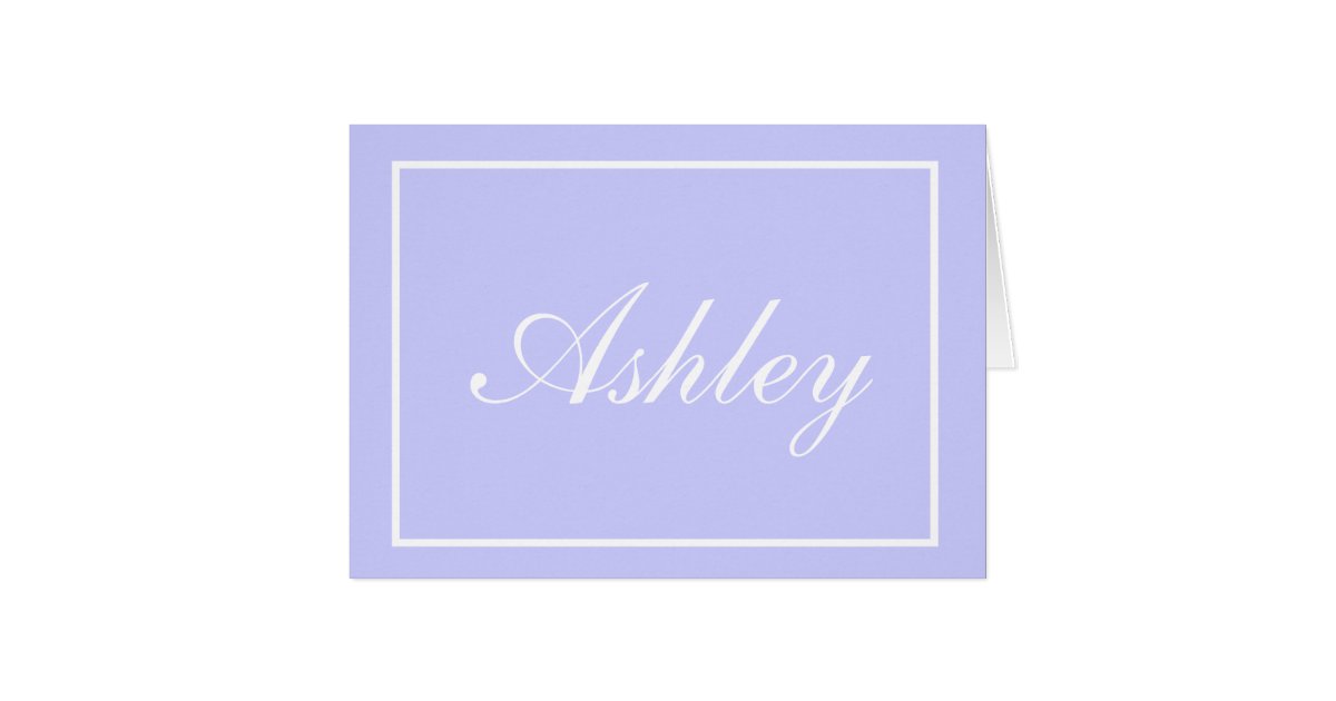 Custom Name Note Cards | Zazzle