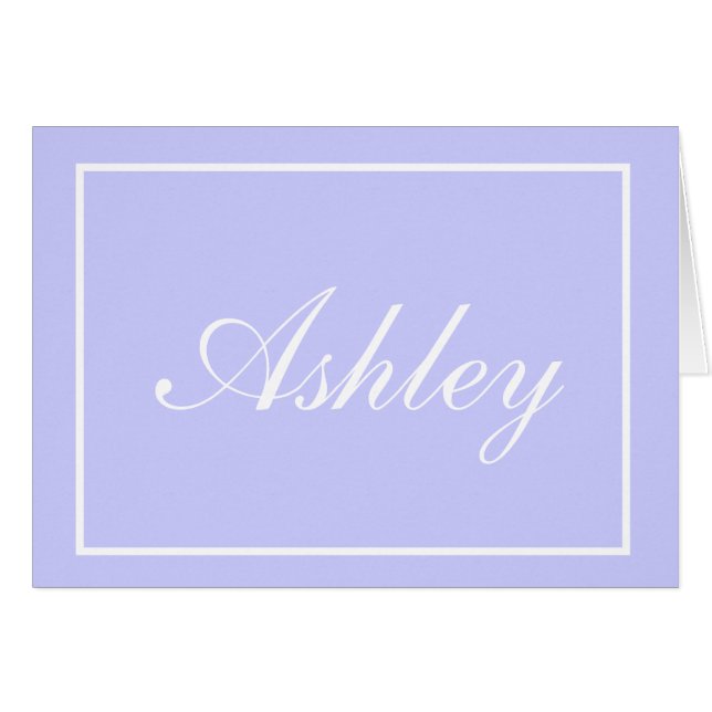 Custom Name Note Cards (Front Horizontal)