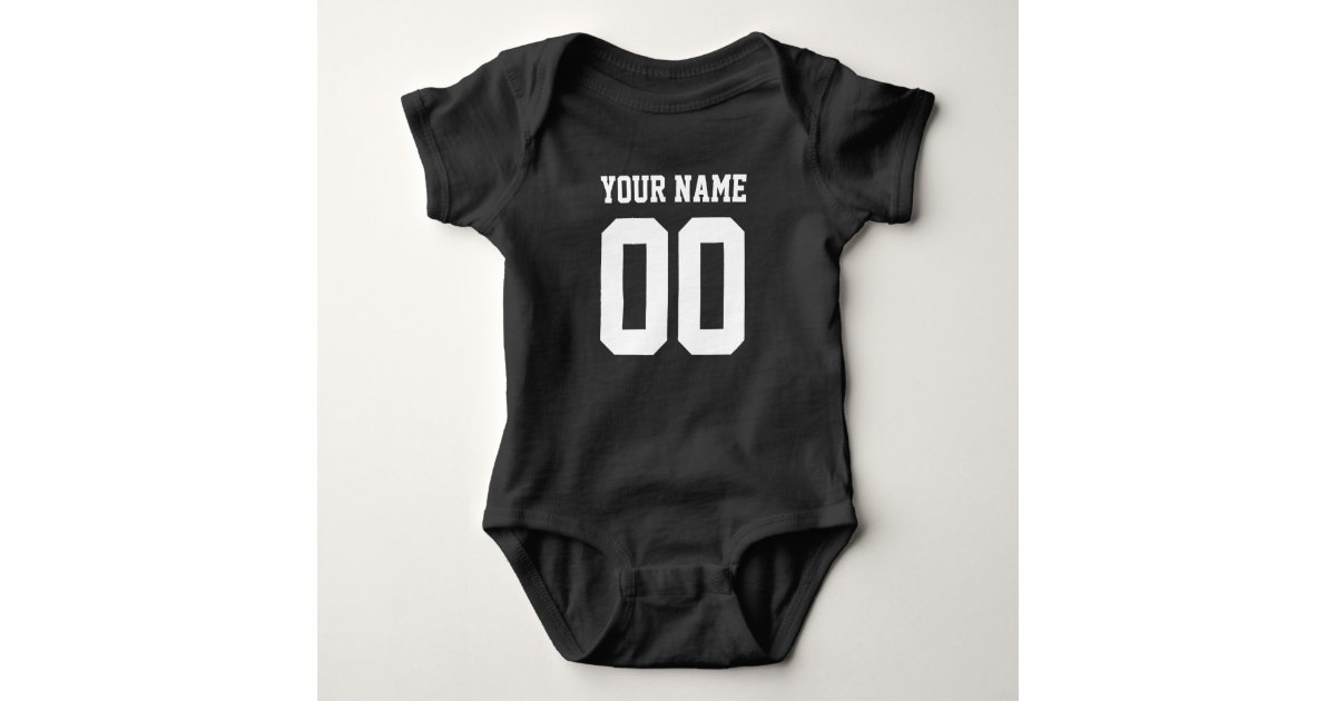 : Custom Football Onesie,Baby Clothes Custom Name Number