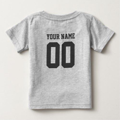 Custom Name Number Baby Football Jersey Bodysuit