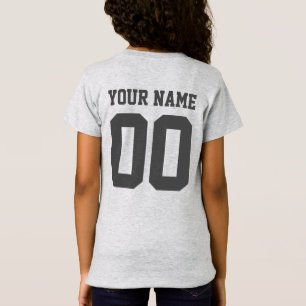 Custom Name Number Girls' Football Jersey Shirt