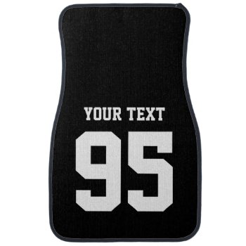 Custom Name Number / Initials Car Floor Mats by inkbrook at Zazzle