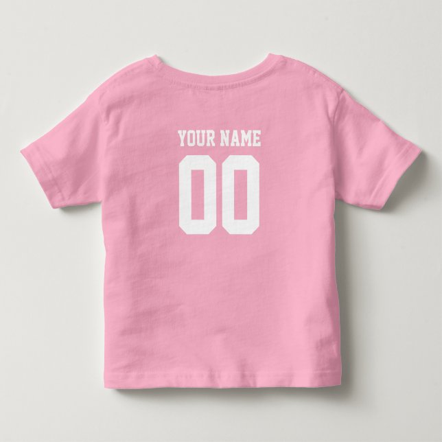 Custom Name Number Kids' Football Jersey Shirt (Back)