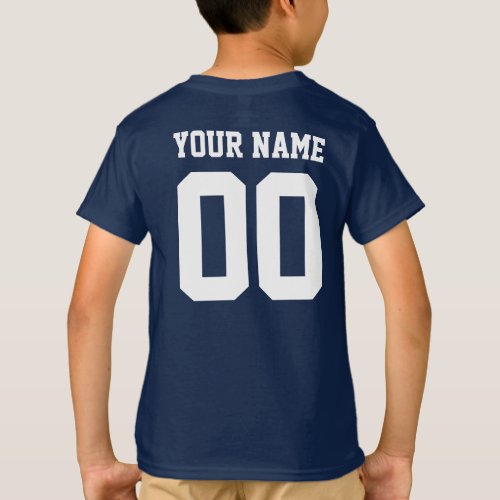 Custom Name Number Kids Football Jersey Shirt