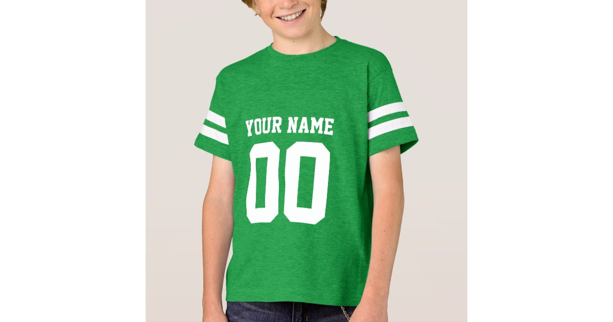 Custom Name Number Kids' Football Jersey Shirt