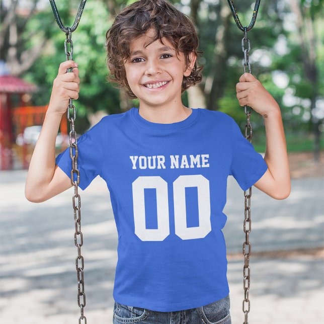 Custom Name Number Kids' Football Jersey Shirt (Creator Uploaded)