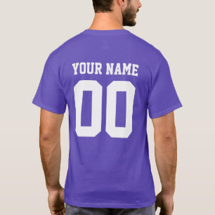 Custom Name Number Men's Football T-Shirt