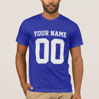Custom Name Number Men's Football T-Shirt