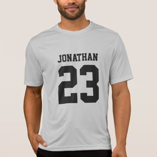 Custom Name Number Mens Sport Jersey T_Shirt