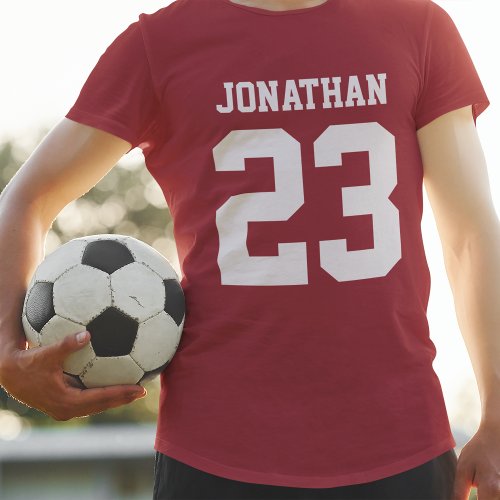 Custom Name Number Mens Sport Jersey T_Shirt