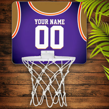 Custom Name/number Mini Basketball Hoop by reflections06 at Zazzle