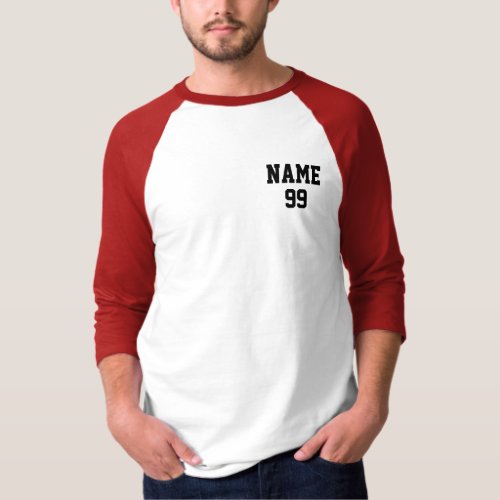 Custom Name Number  T_Shirt