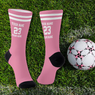 Custom Name Number Team Athletic Style Socks
