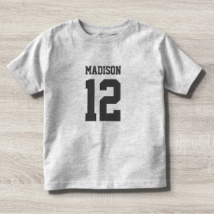 Custom Name Number Toddler T-shirt