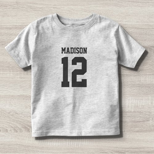 Custom Name Number Toddler T_shirt