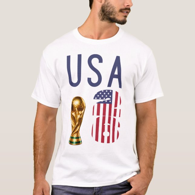 Custom Name Number USA 2026 World Cup Tee (Front)