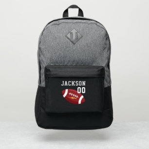 Custom Name Numbers Kids Sports American Football Port Authority® Backpack