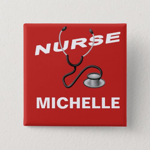 Custom Name Nurse Button
