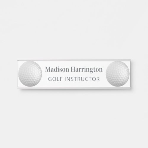 Custom Name  Occupation Golf Ball Door Sign