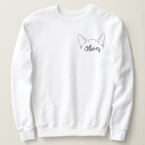 Custom Name Ocicat Cat Mom  Sweatshirt