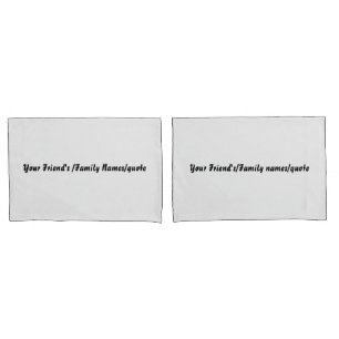 Custom Name Off White Pillowcases – Personalized