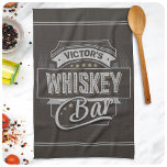 Custom NAME Old Deluxe Liquor Label Whiskey Bar Kitchen Towel<br><div class="desc">Custom NAME Old Deluxe Liquor Label Whiskey Bar design - Customize with your Name or Custom Text!</div>