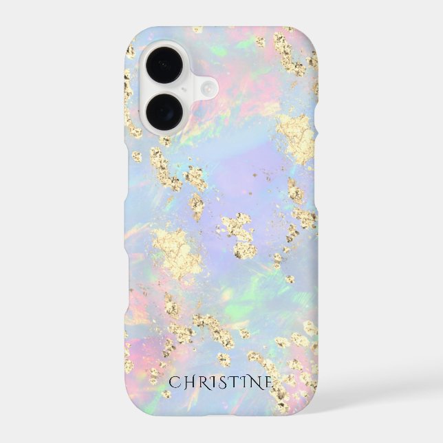 custom name opal inspired design iPhone case (Back)