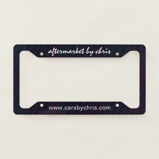 Custom Name or Business License Plate Frame (Front)
