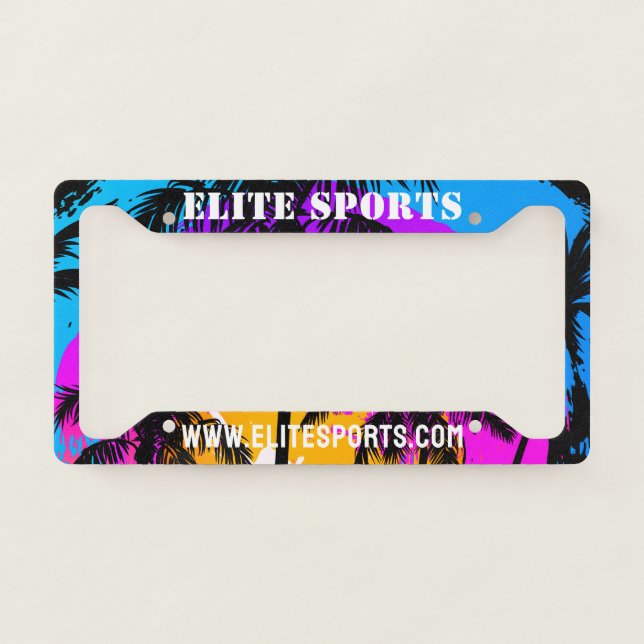 Custom Name or Business License Plate Frame (Front)