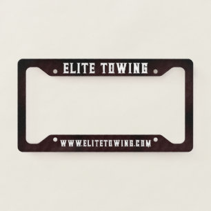 Custom Name or Business License Plate Frame