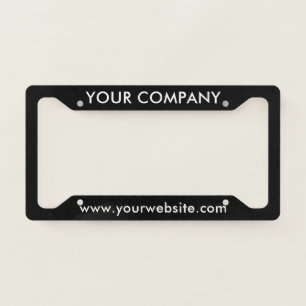 Custom Name or Business License Plate Frame