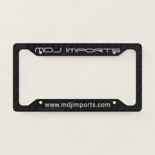 Custom Name or Business License Plate Frame