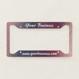 Custom Name or Business License Plate Frame