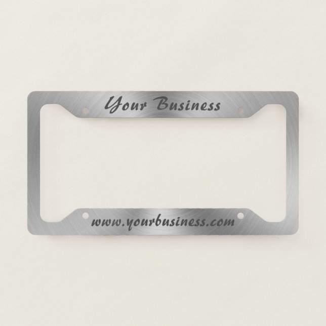 Custom Name or Business License Plate Frame (Front)