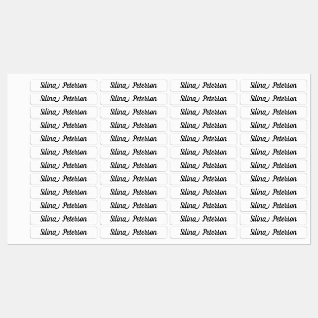 Custom name or company name fabric clothing labels (Sheet)