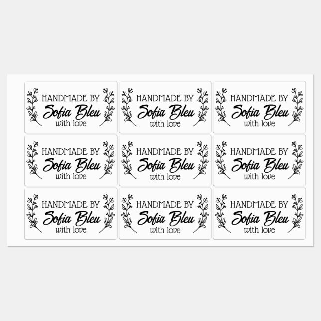 Custom name or company name fabric clothing labels (Sheet)