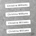 Custom name or company name fabric clothing labels<br><div class="desc">Create custom fabric or clothing labels with your name or company name with this easy to use template</div>