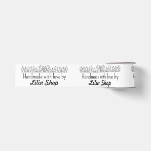 Custom name or company name fabric grosgrain ribbon