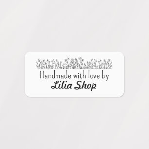 Custom name or company name fabric labels