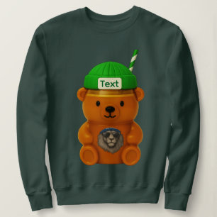 Custom Name or Photo Bearista   colonova Bear Cup  Sweatshirt