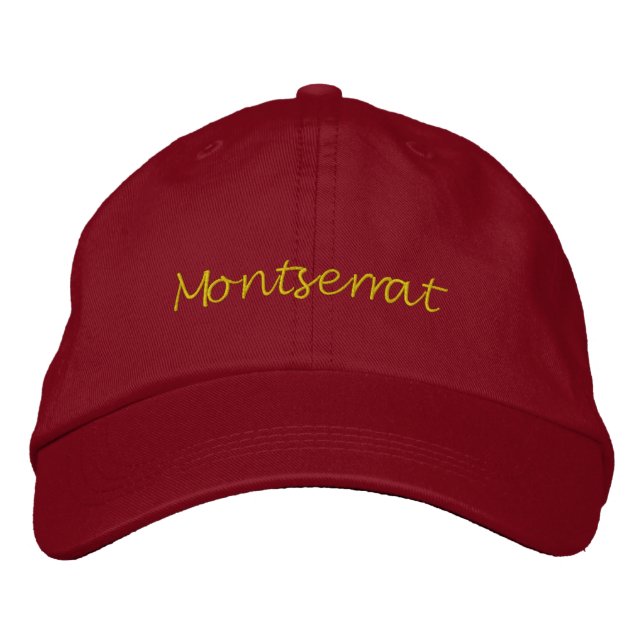 Custom Name or Text  Embroidered Baseball Cap (Front)