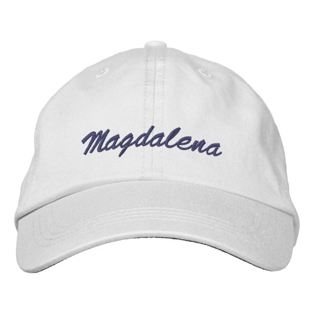 Custom Name or Text  Embroidered Baseball Cap (Front)