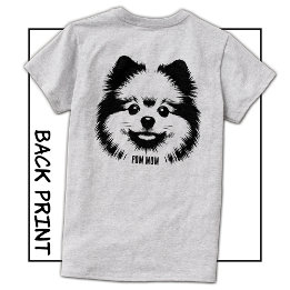 Custom Name Or Text Pop Art Pomeranian Mom T-Shirt