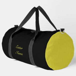 Custom Name Orange Yellow Gym Bag JK 2024