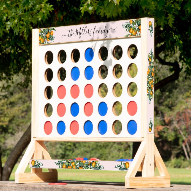 Custom Name Oranges Jumbo Fast Four (Lawn)