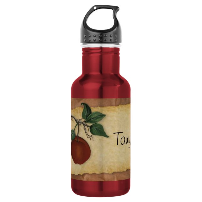 Custom Name Orchard Apple Drink Bottle (Front)