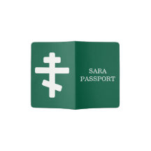 Custom Name Orthodox Cross Passport Holder