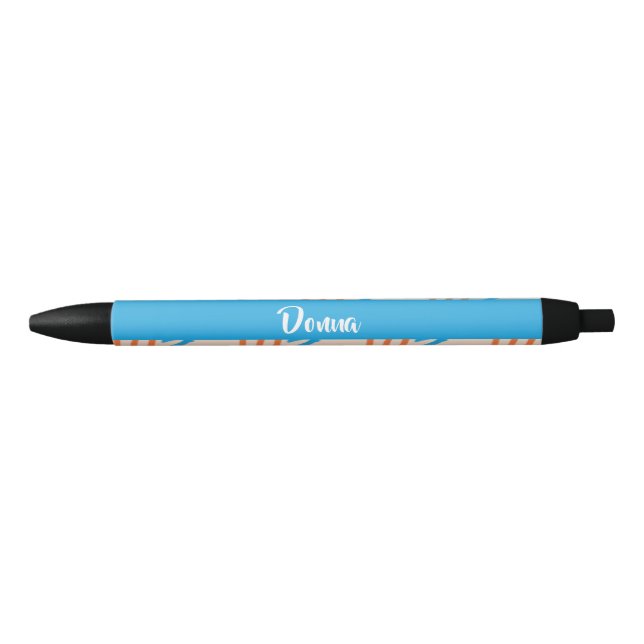 Custom name paint strokes patterned pen (Front)
